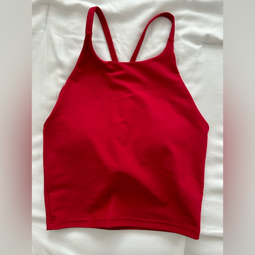 Old Navy Active Red High Neck Crop Tank XS